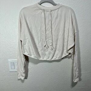 Sarah Pacini Women’s Cream Cropped Sweater One Size